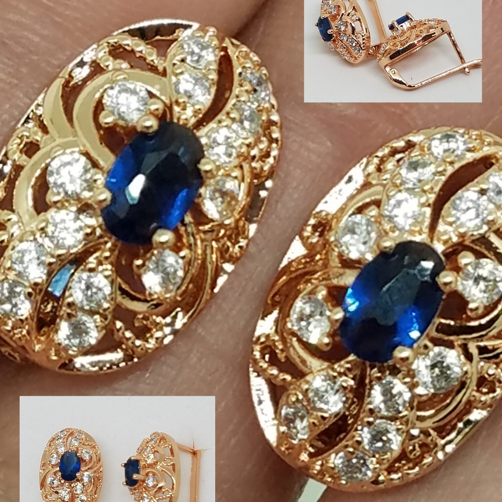 Rose gold earrings